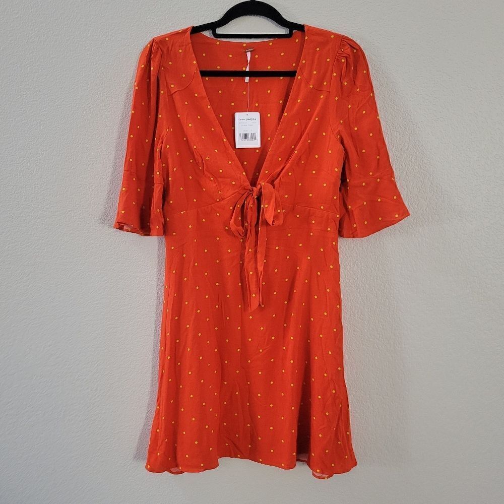 Free People polka dot dress size 6 NEW - Picture 3 of 13